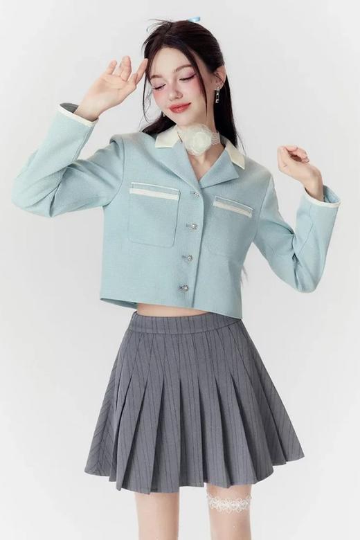 MEETLADY/米莱达 气质小香风小个子短款西装外套 21710 商品图4