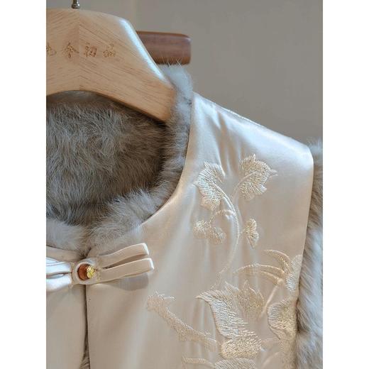 丁摩 新中式双面穿百搭复古马甲对襟盘扣国风高级感复古背心8380 商品图1