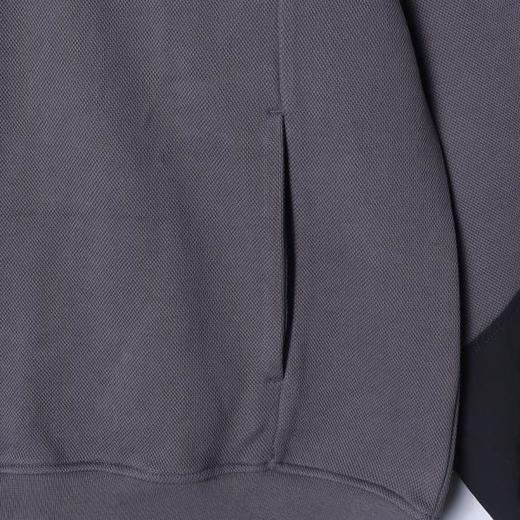 24616SDSA男士秋冬新款痞帅男装韩版时尚拼接半拉链连帽卫衣百搭宽松 商品图3