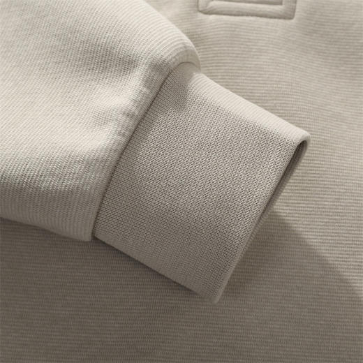 罗蒙春秋款男士落肩设计假两件卫衣百搭通勤宽松休闲上衣圆领套头卫衣 商品图7