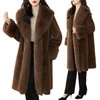 休闲宽松加厚皮草，一体毛绒大衣HR-ZMFS23161 商品缩略图4