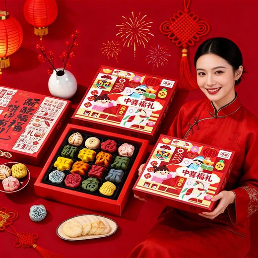 【尊享礼韵礼盒❗️共享佳节好味】2026新年春节多口味混合点心糕点礼盒春节走亲访友企业团购福利年货糕点礼盒装。jc 商品图0