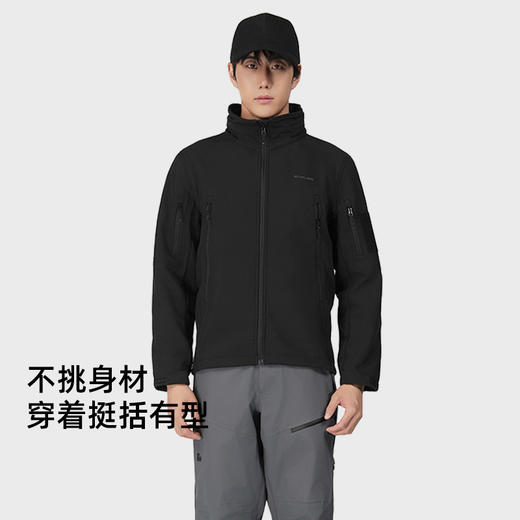 +【乐粉专属】SCALER思凯乐户外软壳衣男秋新款防风冲锋衣内胆保暖夹克登山外套F2914501/F2904501 商品图0