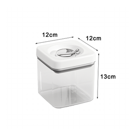 普业1.15L拨杆正方形储物罐PY-0740