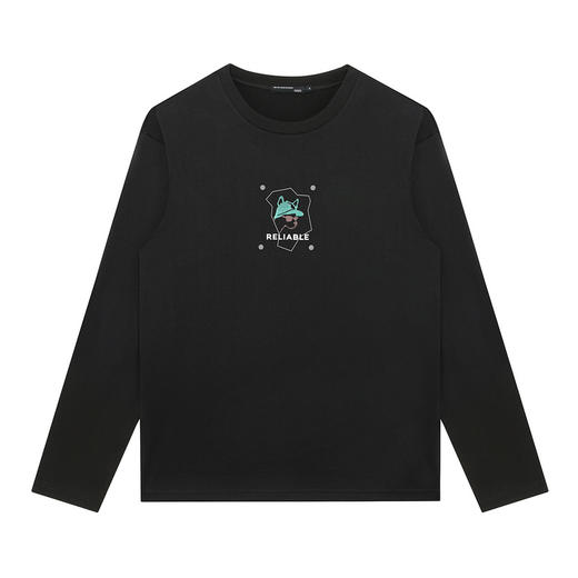 GXG男装【100%棉】26春季时尚潮流七彩动物圆领休闲男式长袖T恤K&C 商品图6