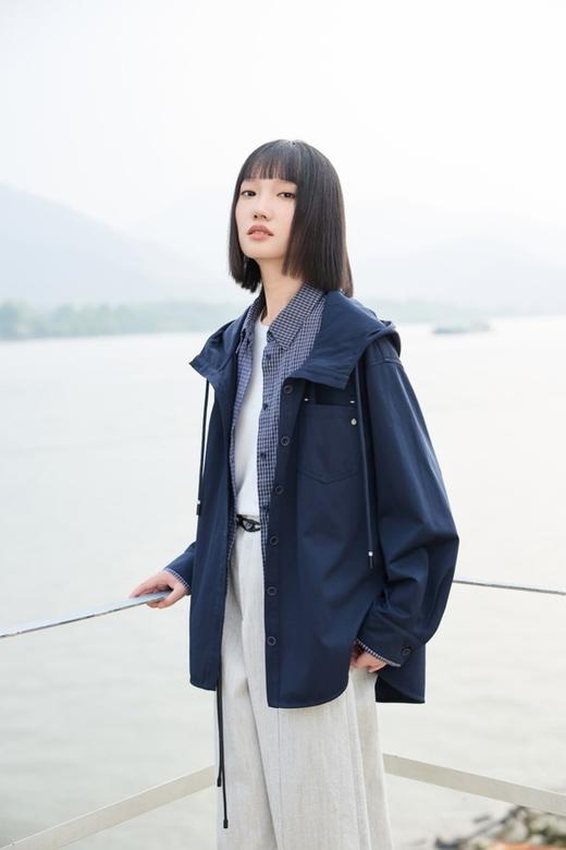 LNNNS 时尚拼接假两件中性风休闲外套 22031 商品图2