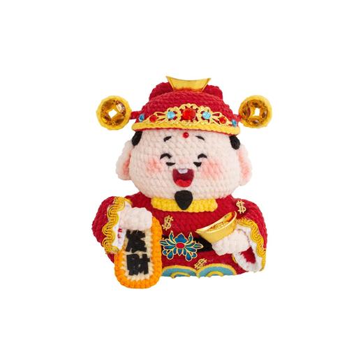 苏苏姐家五福摆件手工diy编织钩针云小朵毛线团自制摆件材料包 商品图4