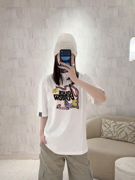 只可换码！不可退！驴家  26Ss早春新款 花朵印花圆领短袖T恤（DQJ*MM）