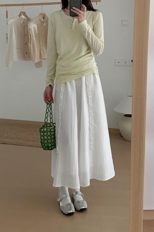 LNNNS 减龄气质花边A字休闲半裙 21840 商品图3