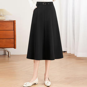 「自」全新升级【铂金会员128/天猫169/差价41】(14042)洛诗琳气质通勤半身裙2026春季新款高腰显瘦中长款A字裙