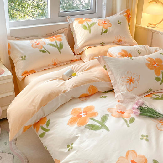 【品牌直发】加倍生活 亲肤舒适全棉纯棉印花单被套 多色可选 适用1.5m/2.0m/2.2m被芯可选 商品图3