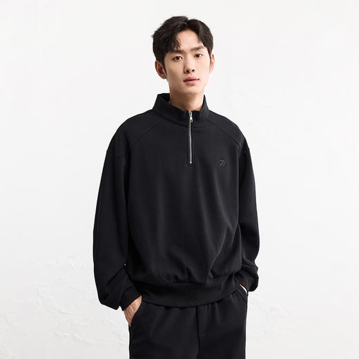 GXG男装秋季时尚潮流舒适百搭立领半拉链运动户外男式卫衣K&C 商品图7