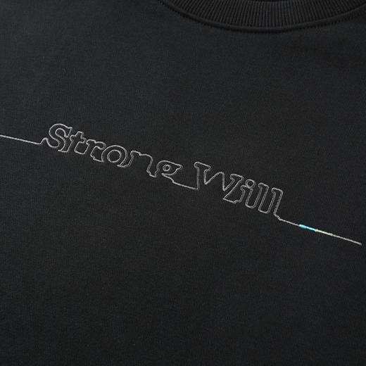 GXG男装【棉混纺】秋季时尚刺绣字母宽松休闲圆领男式长袖卫衣K&C 商品图4