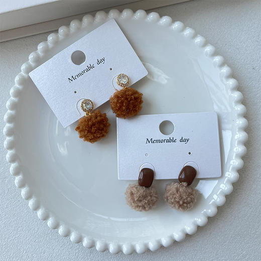 美拉德复古风 银针耳环-纪念日百货门店同款168445071 商品图0