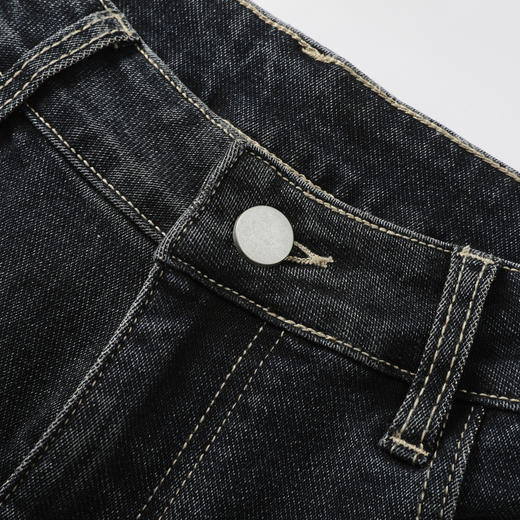 GXG男装25秋季时尚复古舒适百搭休闲宽松直筒日常通勤男式牛仔裤K&C 商品图11