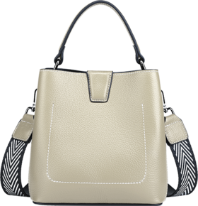 6945093831886 【人气爆款】【头层牛皮】贝尔小包包手机包水桶包单肩斜挎包真皮女包