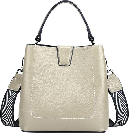 6945093831886 【人气爆款】【头层牛皮】贝尔小包包手机包水桶包单肩斜挎包真皮女包 商品图0