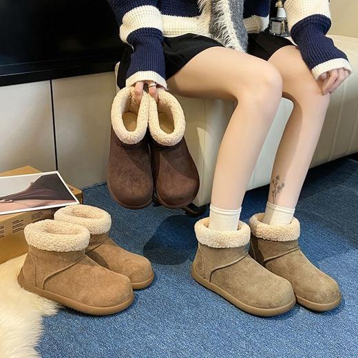 【HF】无忧购“清仓福利”小土豆厚底勃肯短靴女冬季复古加绒保暖毛毛雪地靴5501/5502/5509（截单后3-5天发货） 商品图0