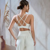 【限时秒】YOGACODE【火树银花系列】瑜伽内衣女带胸垫裸感交叉美背一体式运动内衣健身文胸DWC116112 商品缩略图4