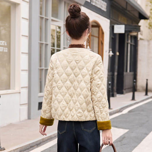 新中式国风棉服外套，高级拼接保暖短款棉袄棉衣HR-LT2711 商品图3