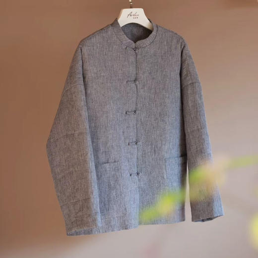 中式盘扣立领棉服 商品图0