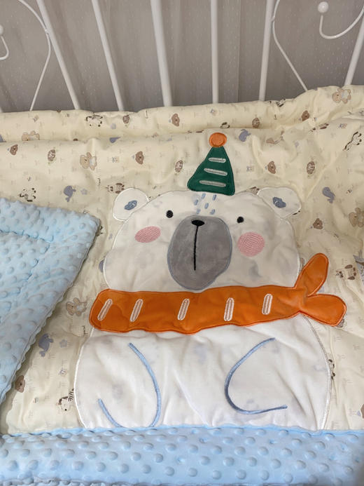 松植屋A类母婴级双层纱豆豆绒儿童安抚豆豆被宝宝新生儿被子午睡小盖被 商品图6