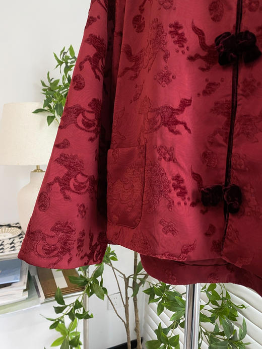 中式福利款！100% 人丝夹棉外套（含 30% 桑蚕丝填充） 商品图3