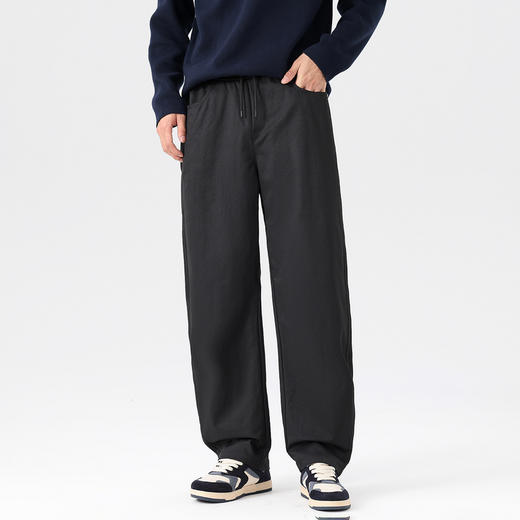 GXG男装秋季时尚百搭潮牌宽松直筒弯刀裤户外运动男式休闲裤子K&C 商品图1