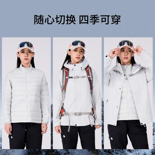 +【乐粉专属】[凯歌]SCALER思凯乐鹅绒三合一户外冲锋衣男女羽绒服内胆冬季加厚F2404560/F2414560 商品图3