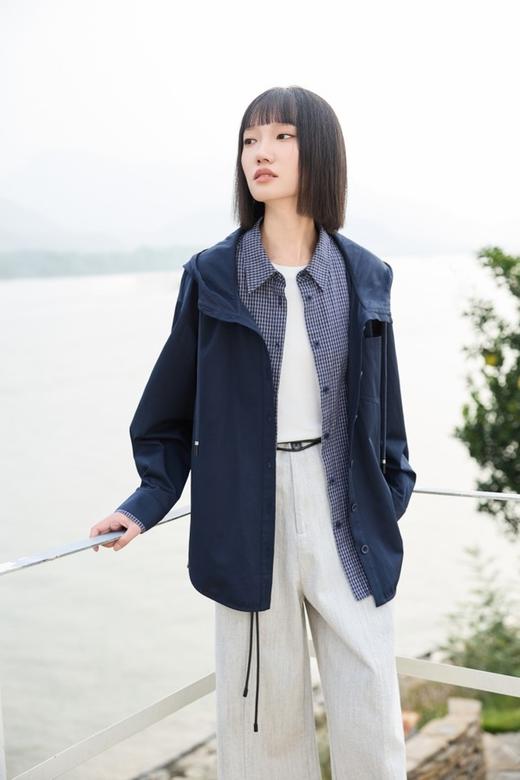 LNNNS 时尚拼接假两件中性风休闲外套 22031 商品图1