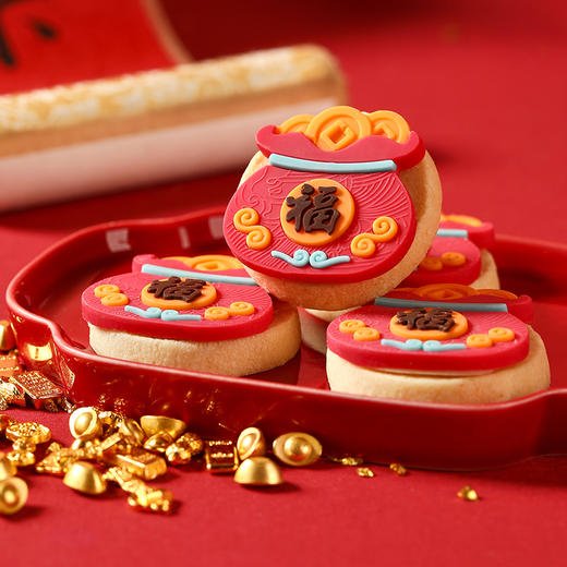 【缤纷曲奇·马上福禄】悠享时黄油曲奇饼干礼盒装马年礼物新年零食大礼包特产生日伴手礼300g 商品图6