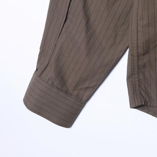 26727SDSA男士秋冬新款痞帅男装潮牌时尚撞色竖纹立领长袖衬衫百搭舒适 商品图4