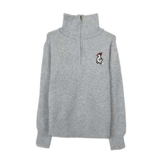 韩系极简半拉企鹅毛衣-纪念日百货门店同款169096562 商品图4