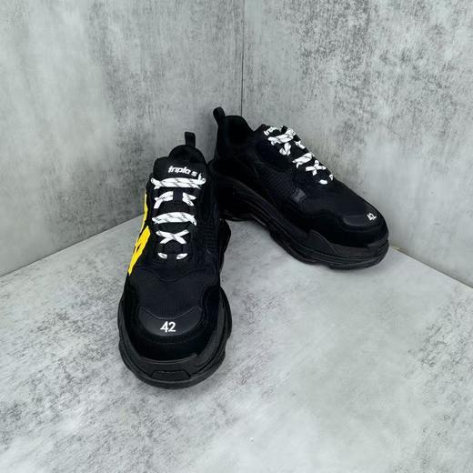 巴黎世家 Balenciaga Triple 黑黄涂鸦做旧老爹鞋 （DBG） 商品图8