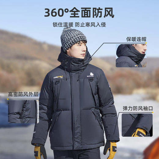 +【乐粉专属】【1000蓬鹅绒】思凯乐户外羽绒服男女短款25秋冬季加厚登山外套F6104515 商品图2