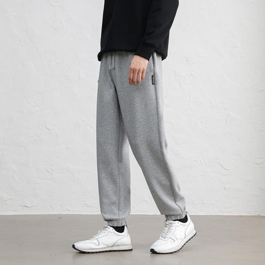 GXG男装25秋季时尚弹力松紧腰抽绳垂感亲肤束脚裤男式休闲长裤K&C 商品图10