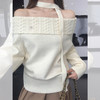 【温柔风一字肩毛衣】早春小个子甜美麻花针织衫上衣 露肩软糯宽松针织 商品缩略图2