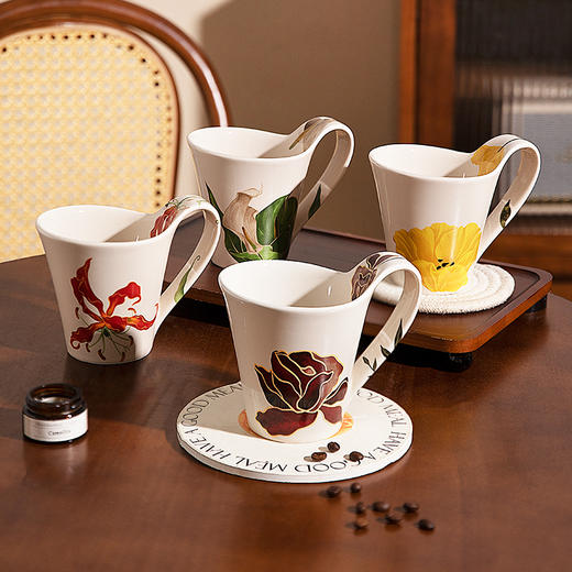 摩登主妇陶瓷马克杯高级感轻奢生日礼物高颜值家用喝水杯咖啡杯子 商品图4