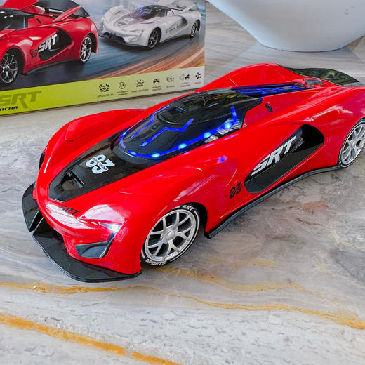 【会炸毛的烟雾漂移车】道奇战斧烟雾漂移爽炸、流光灯带科技氛围感拉满！SRT遥控车把娃的快乐直接拉满！一键帅炸，烟雾漂移+灯光音效绝绝子，多功能遥控新手也能玩。 商品图3