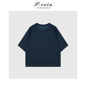 04-1潘依绣丁丁宠粉韩版简约风圆领针织中袖Q83211