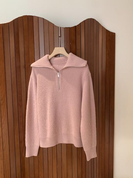 【高品质私服】【IC粉色半拉链套头针织衫】甄选来自高原的珍贵牦牛绒，兼顾温暖与造型感G1646-CC【无标出货 介意慎拍】 商品图7