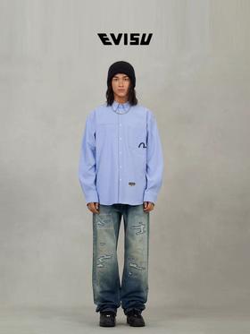 福神2025秋季新品】男士刺绣衬衫