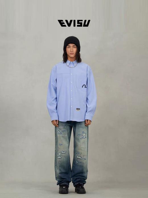 福神2025秋季新品】男士刺绣衬衫 商品图0