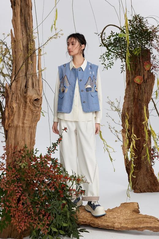 ANSUABEL 超百搭刺绣叠穿洋气马甲外套 21836 商品图4