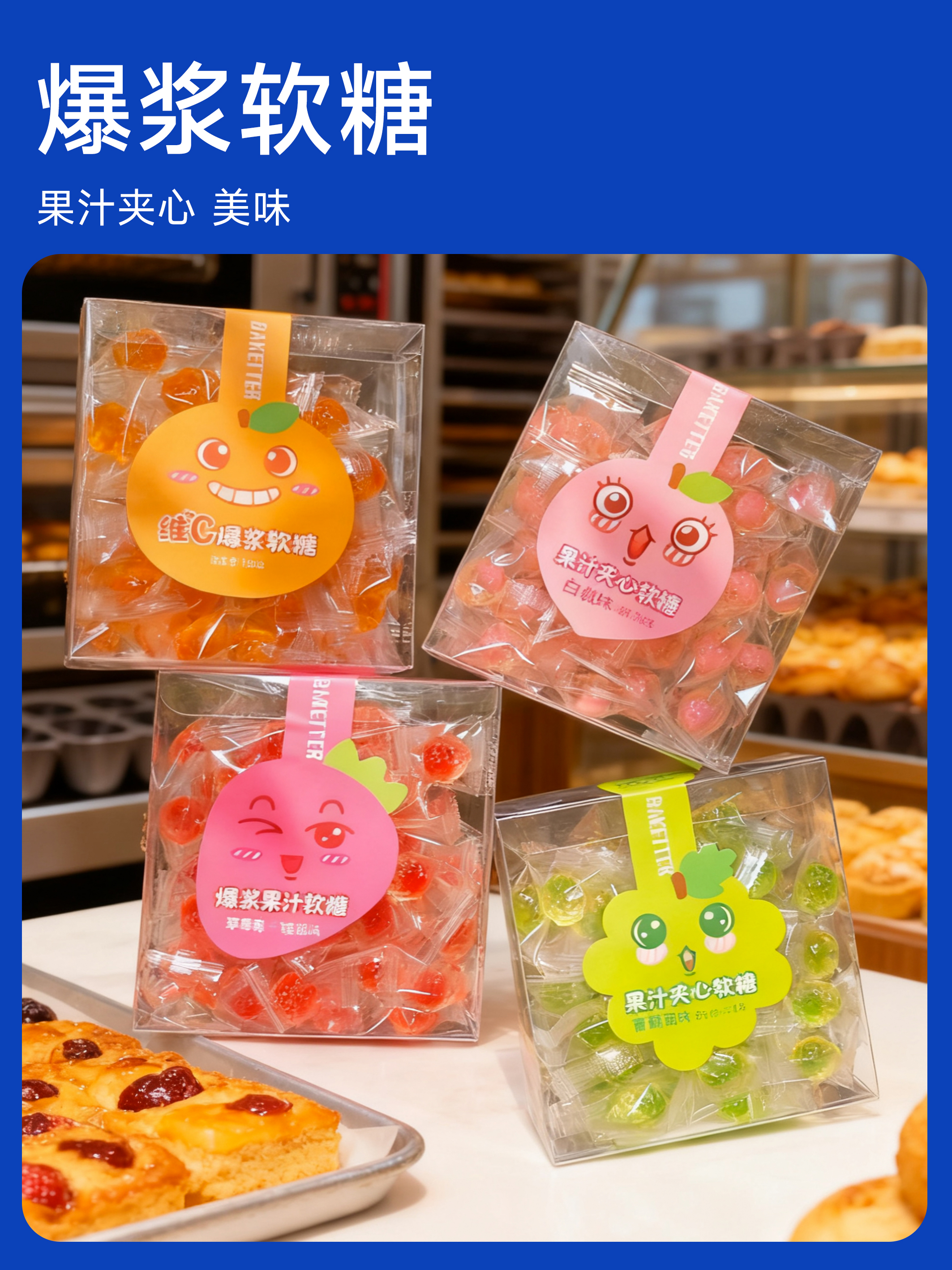 三月新货 | 爆浆流心软糖 160克/盒 60盒/箱 保质期9个月