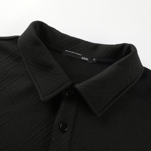 GXG男装秋季简约休闲时尚百搭T恤翻领运动长袖POLO衫K&C 商品图4