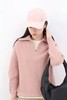 【高品质私服】【IC粉色半拉链套头针织衫】甄选来自高原的珍贵牦牛绒，兼顾温暖与造型感G1646-CC【无标出货 介意慎拍】 商品缩略图2