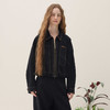 谜底牛仔外套长袖2026年春季新品黑色百搭大口袋酷感女261MW0228 商品缩略图0