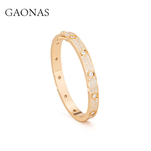 时尚欧美潮流玫瑰金色手镯10976SGO 商品图0