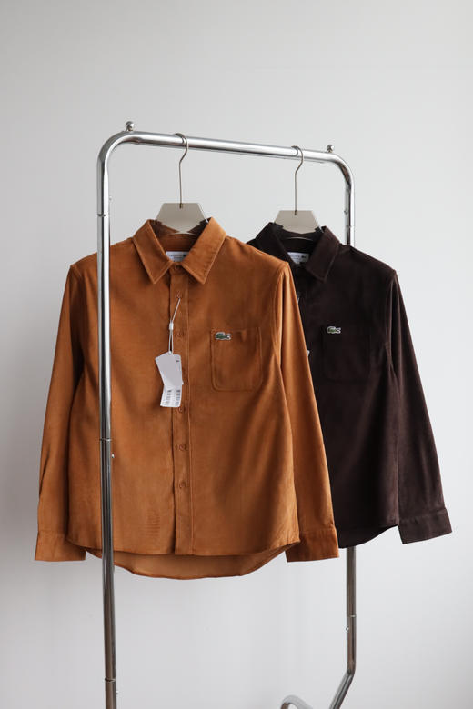 L.A.C 法渔 秋冬 百搭灯芯绒棉质纯色衬衫 CS003 商品图2